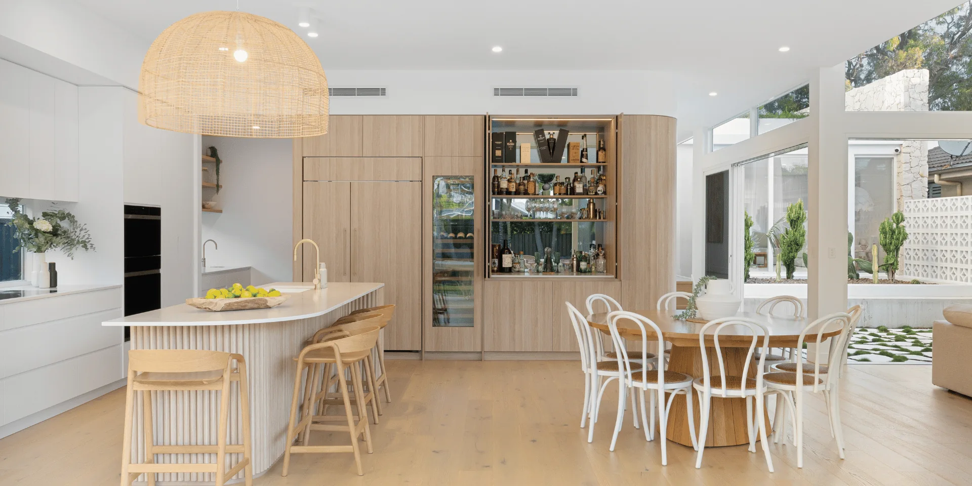 Taronga Parade — custom kitchen, bar cabinetry and dining joinery by VBP Interiors